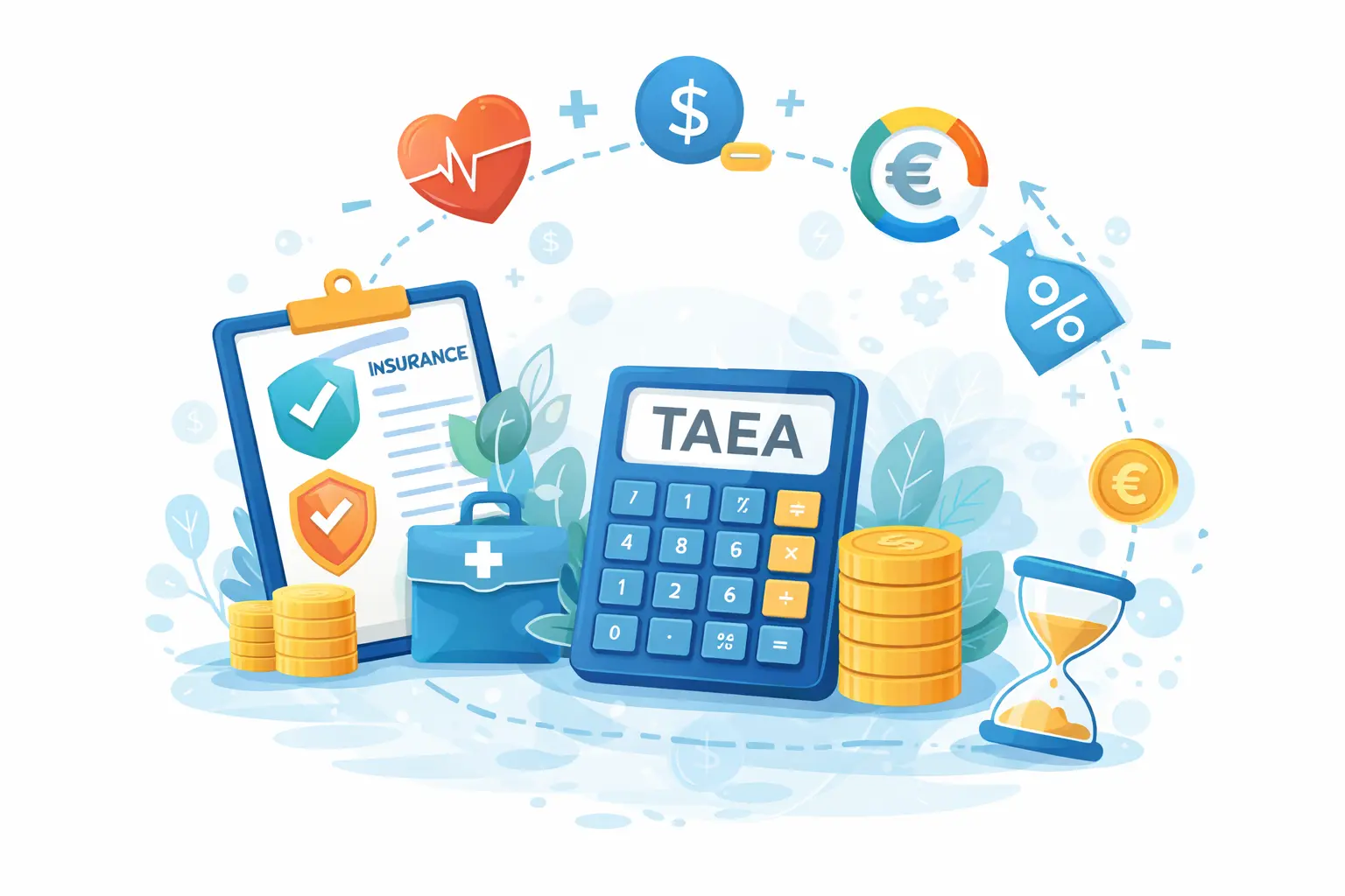 calcul du TAEA assurance emprunteur coût assurance crédit immobilier illustration