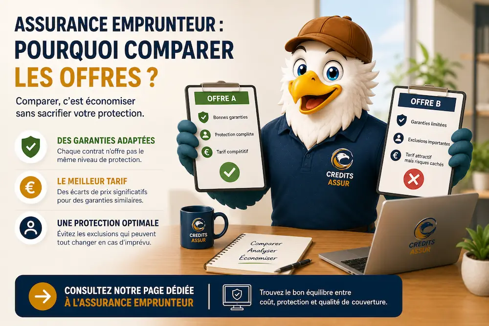 Comparaison de plusieurs assurances emprunteur pour analyser le TAEG et le TAEA