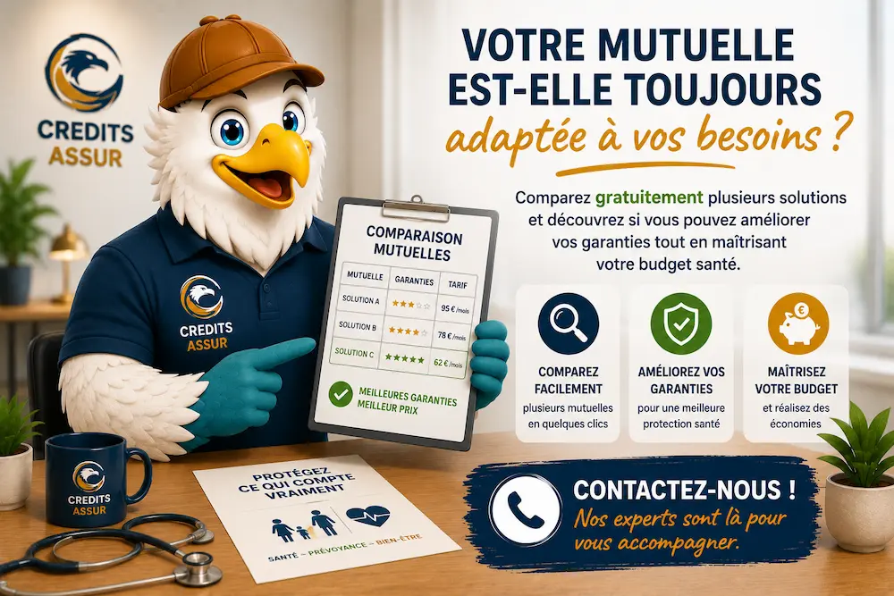 Comparatif de mutuelles seniors à Perpignan réalisé par CREDITS ASSUR pour améliorer les garanties santé tout en maîtrisant le budget.