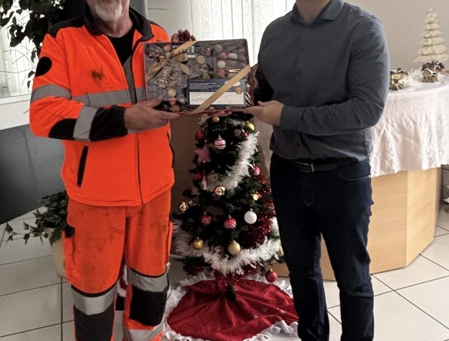 Remise de la récompense de notre jeu concours de fin d&rsquo;année