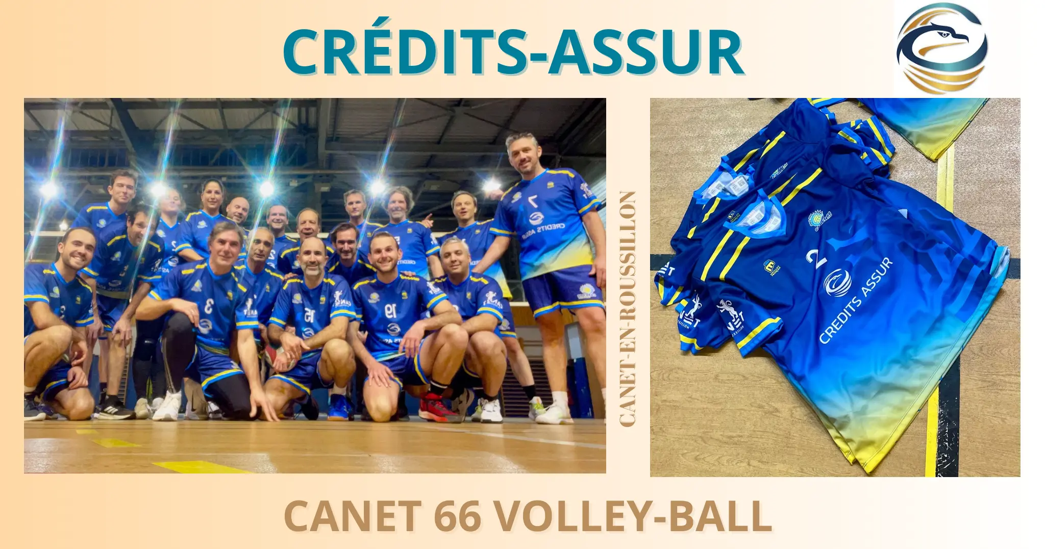 equipe de canet avec credits assur en sponsor