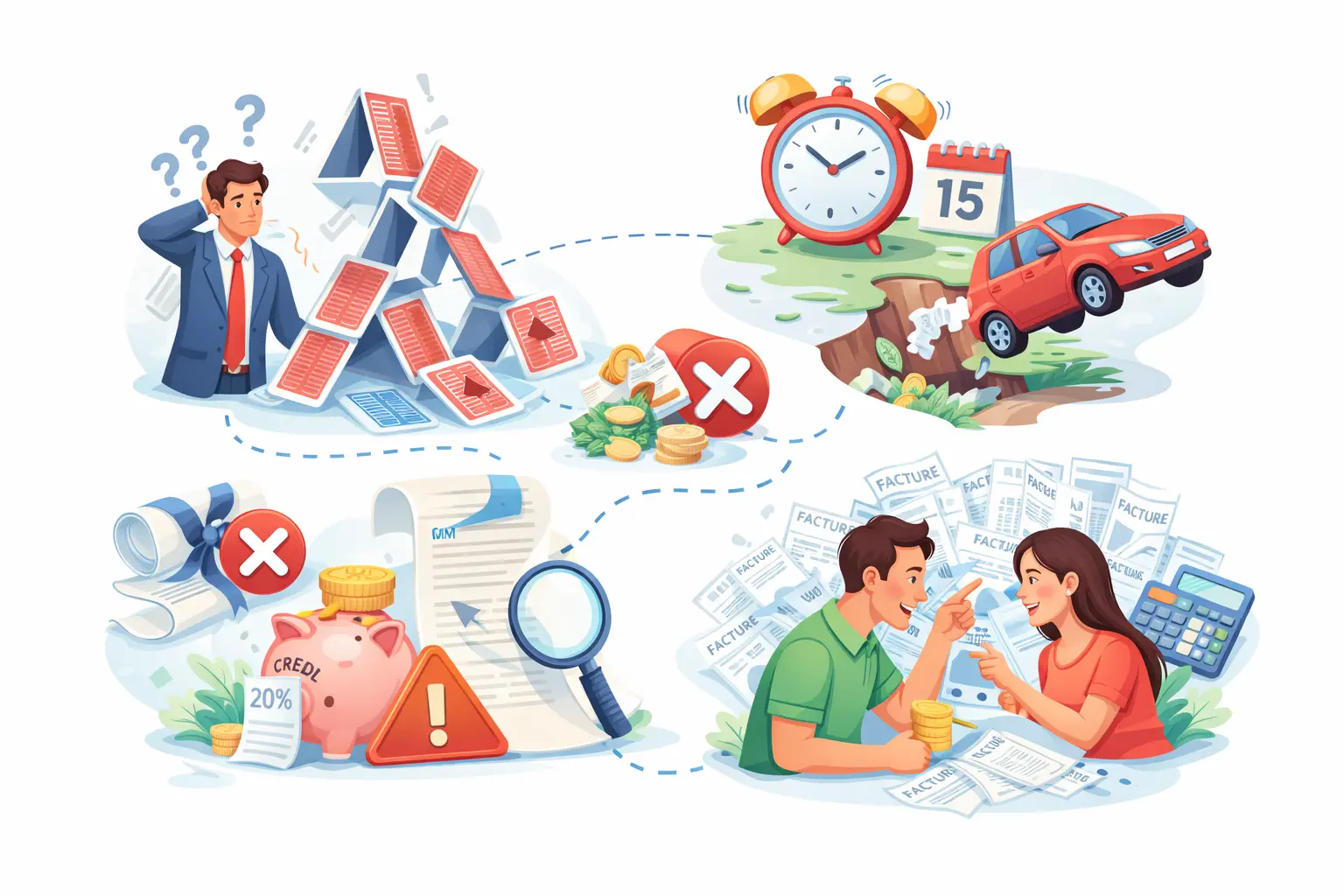 Les erreurs a ne pas faire lors d'un regroupement de crédits