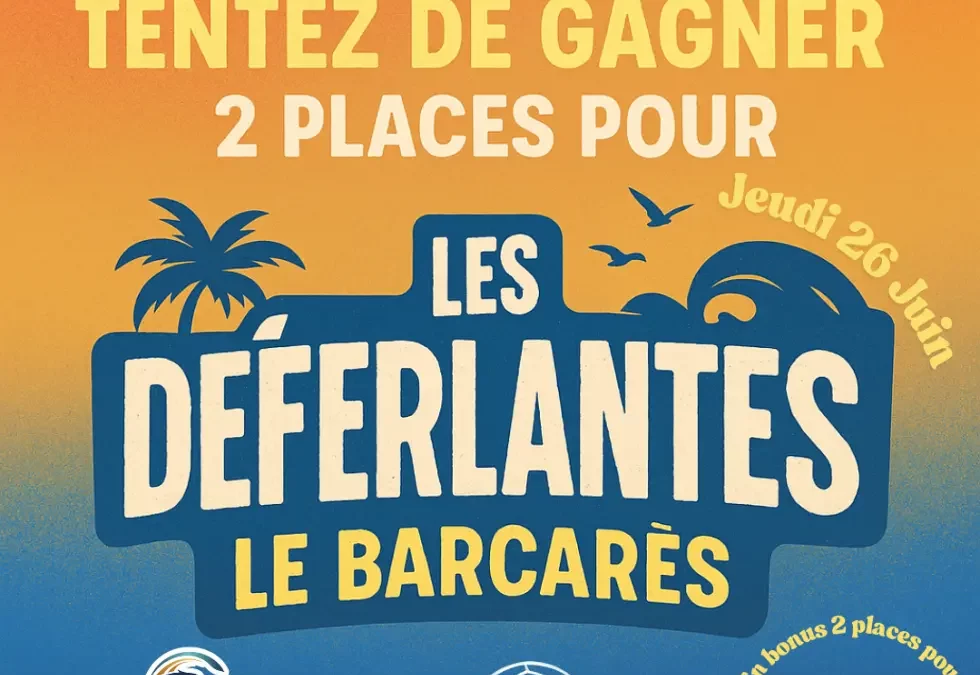 Gagnez vos places pour Les Déferlantes 2025 & une session chez SENSAS Perpignan !