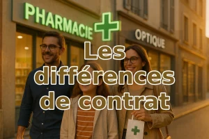 Différences de contrat de mutuelle TNS — garanties et options comparées en centre-ville