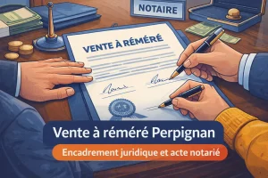 vente à réméré Perpignan signature acte notarié encadrement juridique