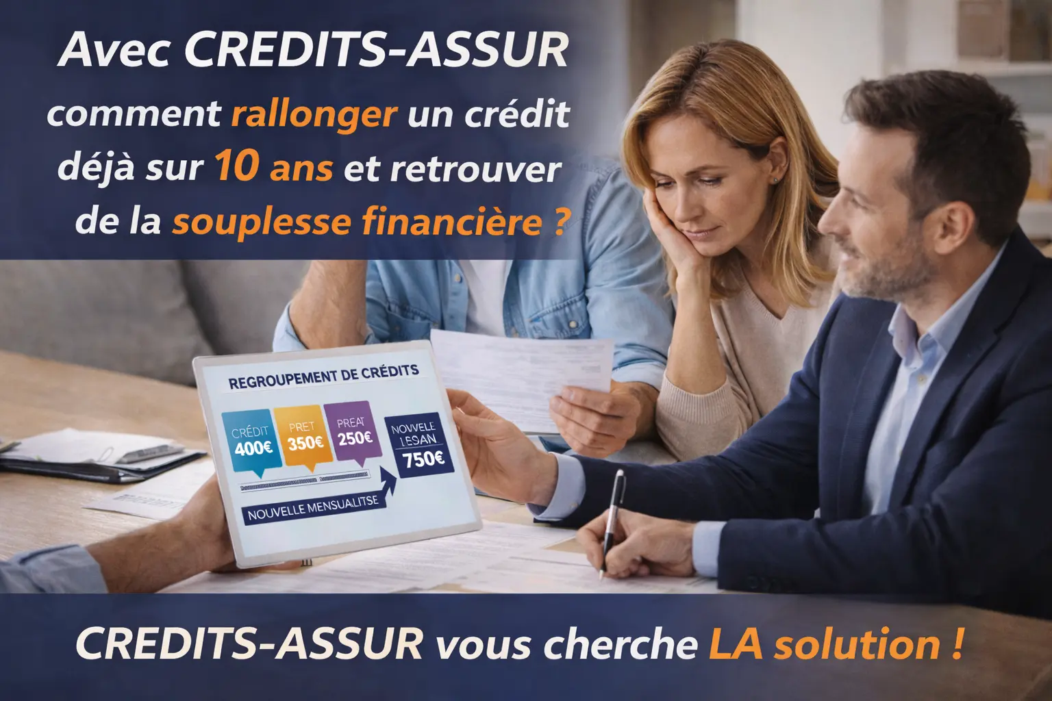 courtier CREDITS ASSUR propose solution regroupement de credits pour reduire mensualites