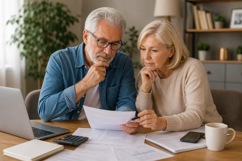 couple retraités cherchant une solution de rachat