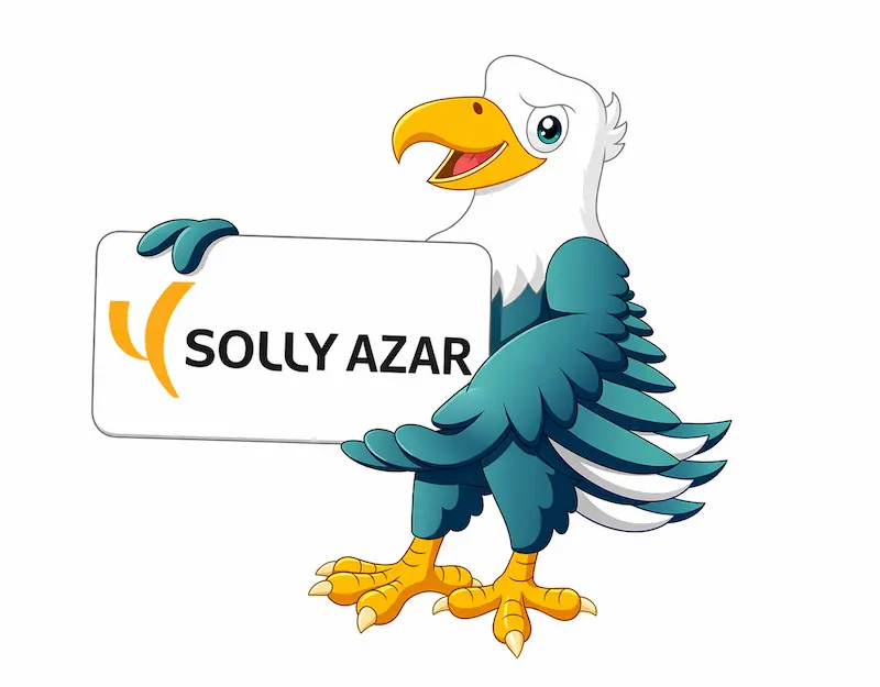 Mascotte Credits-Assur présentant SollyAzar