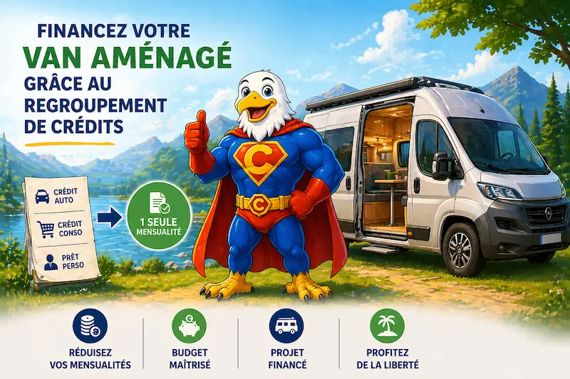 van aménagé en regroupant ses crédits
